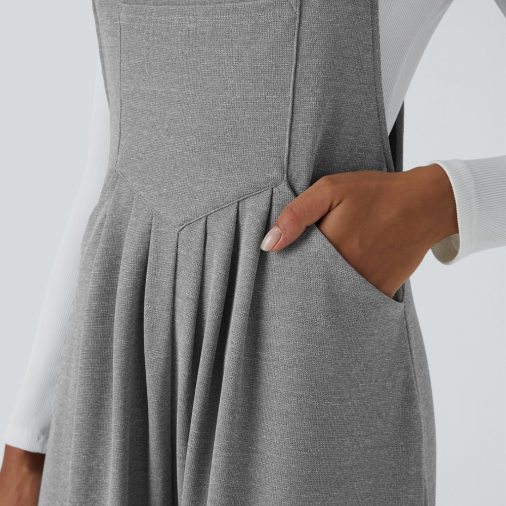 Halara waffle knit overalls